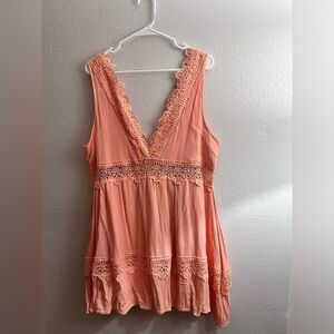 spring/summer deep v-neck dress